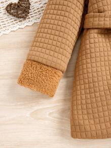 SHEIN Cô Gái Trẻ 	
Fuzzy Khăn quàng Thắt lưng áo - Màu vàng - Xem 4