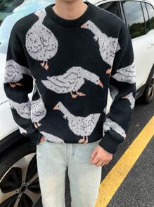 Manfinity Hypemode 男士毛衣 - 黑色 - 查看 1