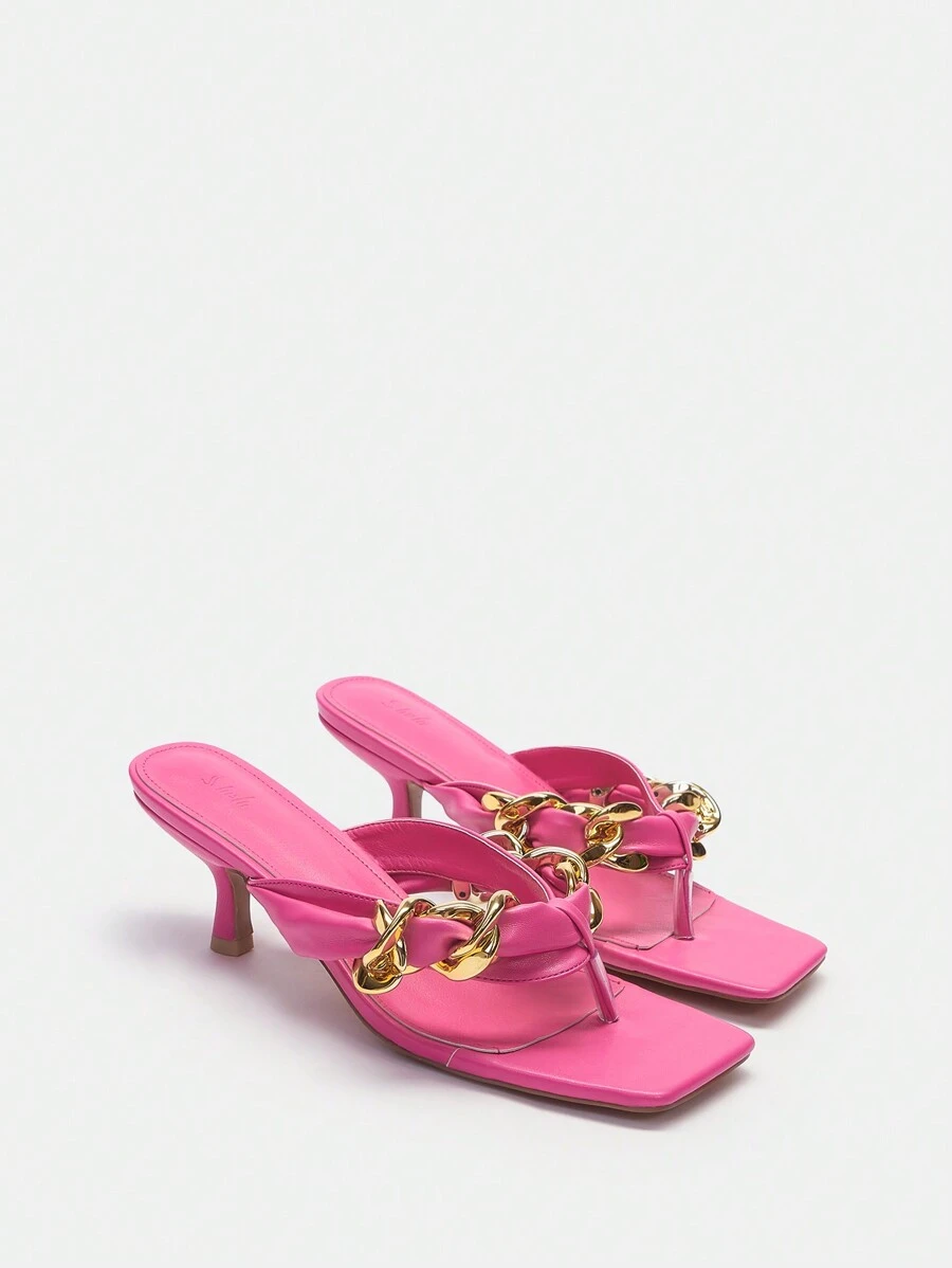 CUCCOO SZL Sandalias De Tacón Alto Para Mujeres - Rosa - Ver 1