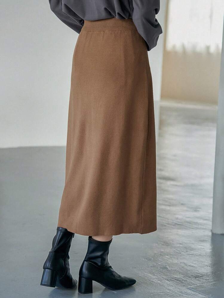 High Waist Split Hem Skirt,Pencil Skirt Fall,Winter