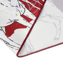 SHEIN Unity Talla grande Vestido con cinturón con estampado de ciervo - Rojo - Ver 5