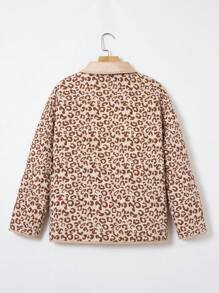 SHEIN LUNE In hoa Báo Thả vai Áo khoác Quilted - Nhiều màu - Xem 2