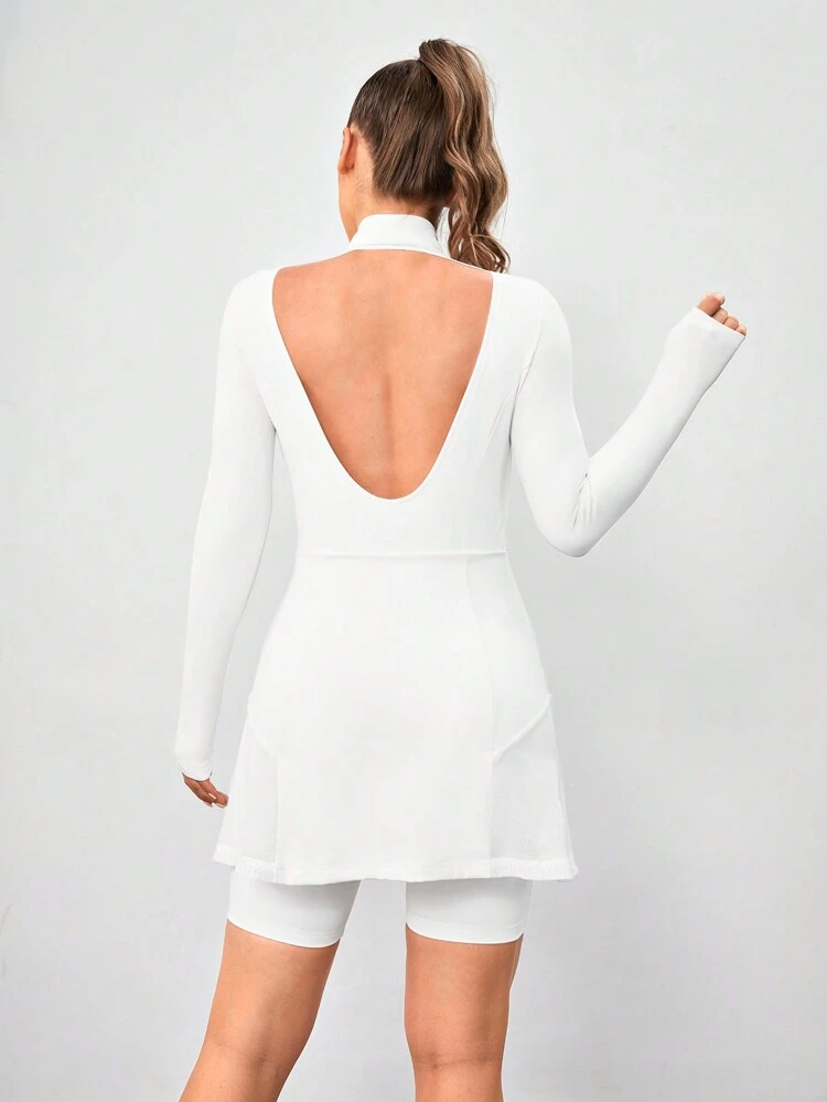 Sports Tennis Basic Backless With DRESS