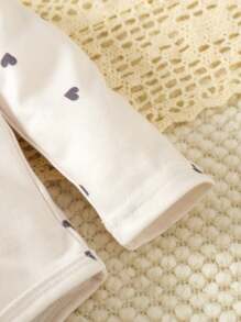 Bebé Chicas con estampado de corazón manga larga Body Set , otoño/invierno ( 5 piezas )
