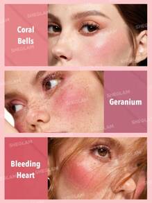 SHEGLAM Floral Flush Blush Palette-Blushing Bouquet 6-Color Pressed Powder Blush Palette Long Lasting High Pigment Non-Fading  Natural Lightweight Face Makeup Pink Blush Brand Beauty Makeup Face Paint Cosmetic For Women Girls Perfect For Winter Spring Ideal For Y2K Fancy Fashion Suitable For Birthday Gift Party Ready Best Color - Blushing Bouquet - View 3