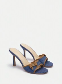 CUCCOO SZL 女性高跟涼鞋 - 藍色 - 查看 1