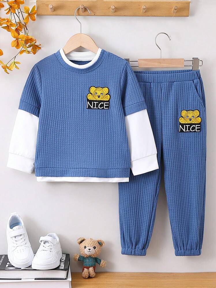SHEIN 子供服 男の子 トップス パンツ 上下セット | SHEIN JAPAN