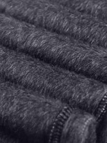 SHEIN Essnce Solid Thermal Lined Leggings - Navy Blue - View 4