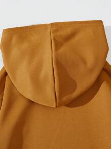 SHEIN Áo nỉ hai màu dành cho bé gái tuổi teen - trắng - Xem 4