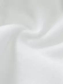 Manfinity LEGND 男士字母印花羊毛连帽衫，带抽绳，人物，外出，男朋友礼物，返校服装，运动衫 - 白色 - 查看 4