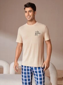 Nam Kẻ sọc Và In Trang phục mặc nhà Bộ - Nhiều màu - Xem 3