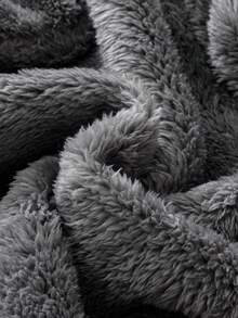 男小童字母補丁細節拉鍊法蘭絨夾克不帶T恤 - 灰色 - 查看 6