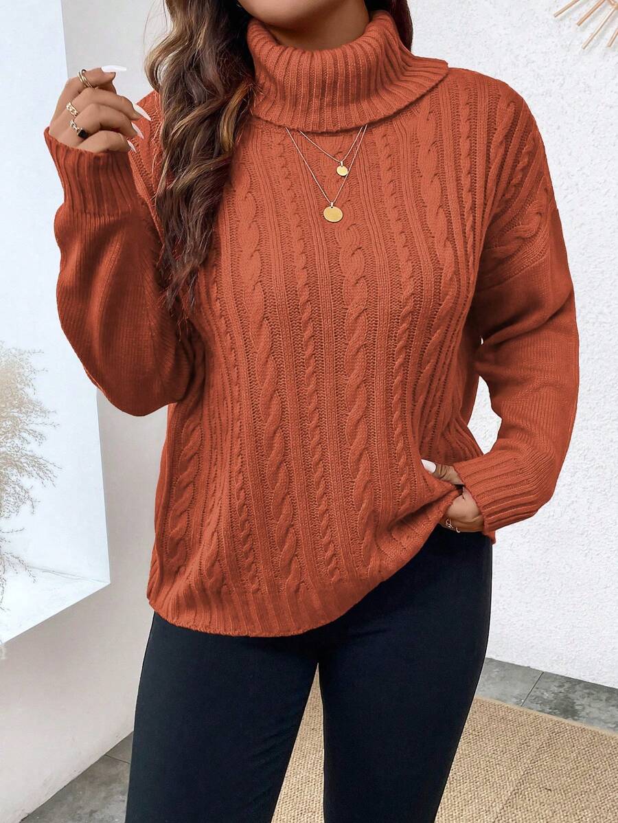 Calvaya 毛衣套頭 - 咖啡棕 - 查看 1