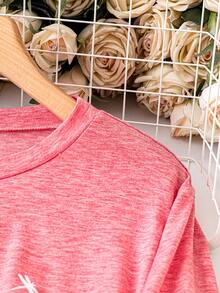 Celure 大碼蒲公英印花T恤 - 粉色 - 查看 3