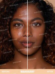 SHEGLAM Base De Maquillaje En Polvo De Alta Cobertura Skin-Focus, Color Caoba, 36 Tonos, Control De Grasa, Sin Poros, Impecable, Cobertura Total, Polvo Compacto Ligero, Suave, Mate, De Aspecto MáS Liso, Polvo Fijador, Maquillaje Para El Rostro, Oferta De , Regalo De Navidad, Base De Maquillaje - Mahogany - Ver 2