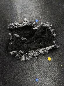 Tween男孩噴漆印花破洞牛仔褲 - 黑色 - 查看 7