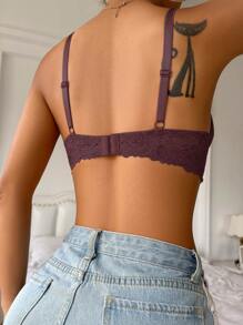 Floral Lace Underwire Bra Lingerie