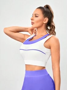 VARSITIE Sports Yoga Basic Thigh Highs With TANK TOP