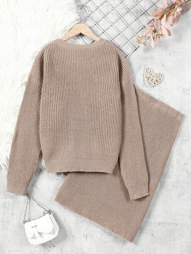 Teenage Girls Casual Sweater Set