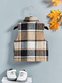 Chàng trai trẻ Dây kéo Kẻ sọc Áo khoác vest Không có áo Hoodie - Nhiều màu - Xem 2