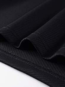 Manfinity Homme Camisa polo de manga larga con bloque de color para hombre, cuello para salida casual del marido