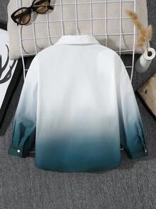 SHEIN Chàng trai trẻ Đồ họa Chữ cái Bóng Áo sơ mi Without Tee - Nhiều màu - Xem 2