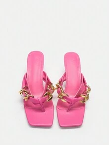 CUCCOO SZL Sandalias De Tacón Alto Para Mujeres - Rosa - Ver 3