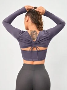 VARSIVA Sports Yoga Basic Backless With TOP - Rusty Rose - View 2