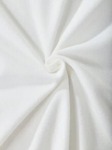 SHEIN 少女字母拼接帽付背心外套及tee裙 - 彩色 - 查看 7