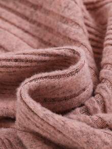 SHEIN Đứa bé gái 2 Miếng Đồ đan Ribbed Đầm có mũ - Nhiều màu - Xem 10