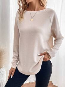 SHEIN LUNE 女士t恤 - 杏色 - 查看 4