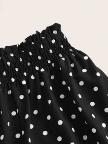 Chiquease 波點圖案高腰闊腿褲 - 彩色 - 查看 4