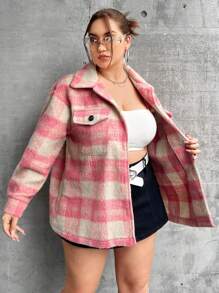 Flirla Hơn In kẻ sọc Thả vai áo - Nhiều màu - Xem 6