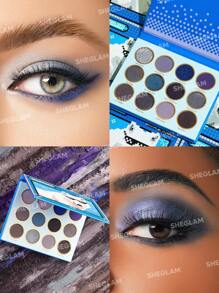 SHEGLAM Wolf Calls Palette 12-Clolor Shimmer Matte Eyeshadow Palette Metallic Color Blue Grey Long Lasting No Smudge Highly Pigmented Soft Smooth Eyeshadow Eye Makeup Cosmetics Brand Beauty Makeup Face Paint Cosmetic For Women Girls Perfect For Winter Spring Ideal For Y2K Fancy Fashion Suitable For Birthday Gift Party Ready Best Color - Wolf Calls - View 3