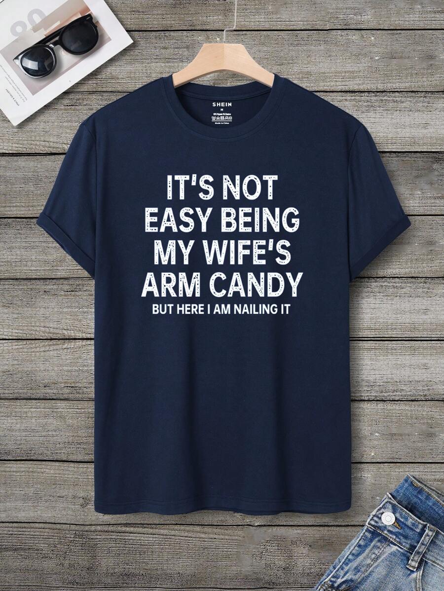 男士t恤 - 藏蓝色 - 查看 1