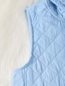 SHEIN 少女字母拼接帽付背心外套及tee裙 - 彩色 - 查看 6