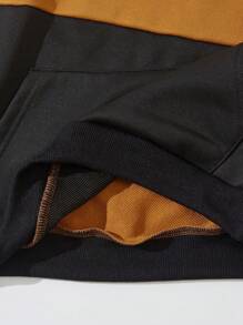 SHEIN Áo nỉ hai màu dành cho bé gái tuổi teen - trắng - Xem 5