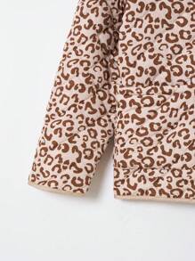 SHEIN LUNE In hoa Báo Thả vai Áo khoác Quilted - Nhiều màu - Xem 3