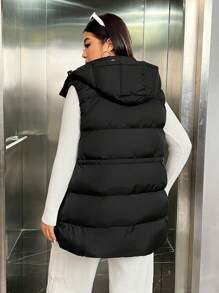 SHEIN EZwear Kích thước lớn Mùa Đông Áo vest - Nhiều màu - Xem 2