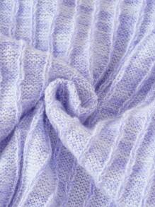 SHEIN 女大童條紋針織前紐扣開襟衫 - 彩色 - 查看 3