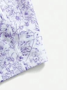 Soleia 印花抹胸上衣 - 淡紫色 - 查看 3