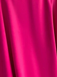 Chiquease Cloak Sleeve Shawl Collar Cape Coat - Rose Red - View 7