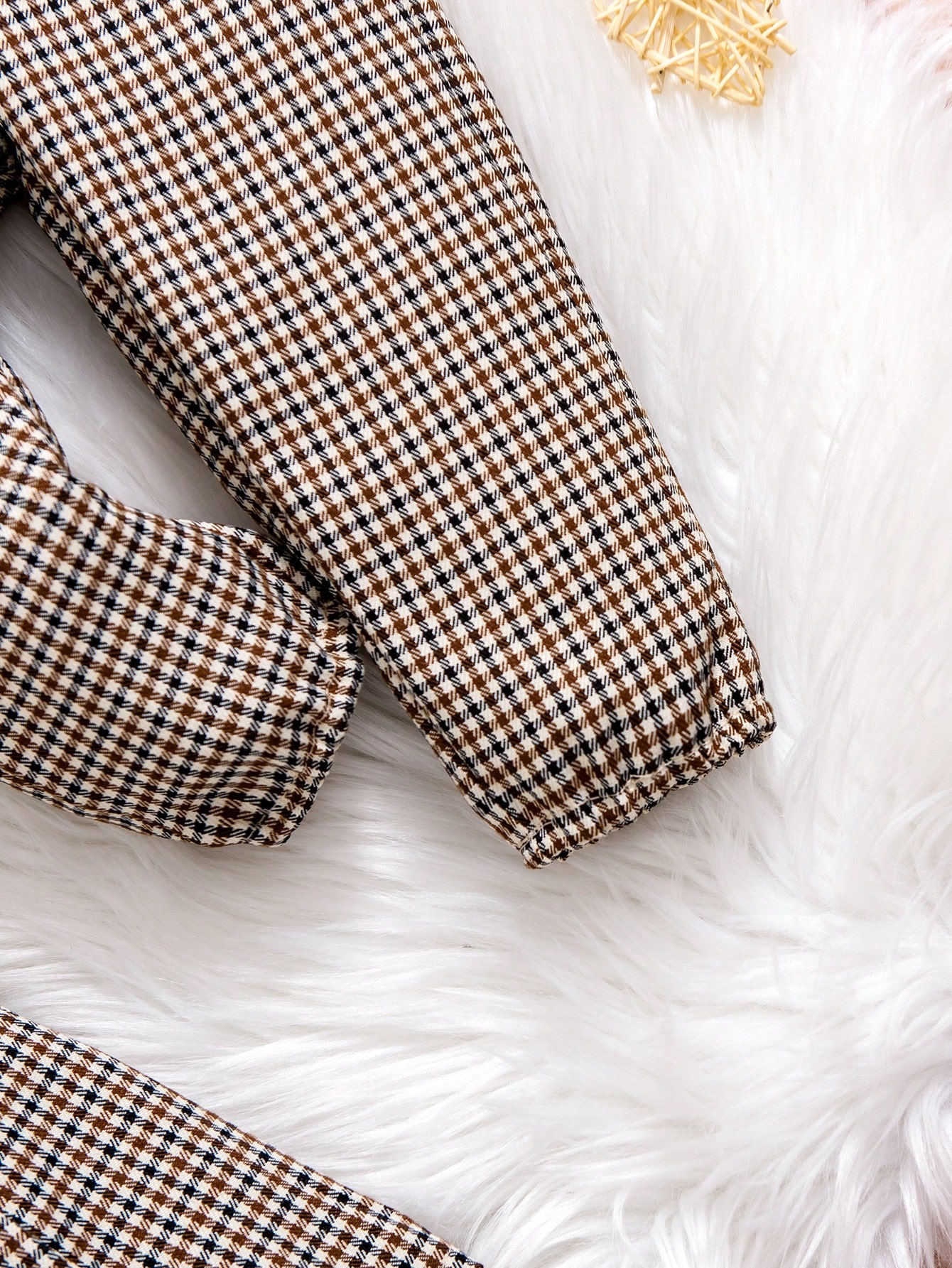 بوديسوت رضيعة كاملة باللون الأحادي و بنطال مطبوع ب...