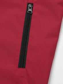 Manfinity Sport Corelite 男士字母印花拼色帽衫運動外套 - 彩色 - 查看 6