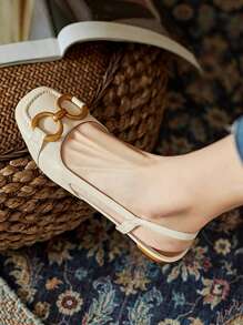 2025 Autumn Women's Flat Shoes - Beige - View 3
