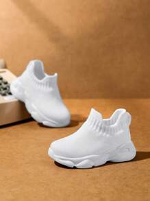 1 双女童宝宝幼儿软底舒适运动鞋 - 白色 - 查看 2