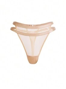 Ocili 3 piezas Set tanga unicolor de malla - Multicolor - Ver 16