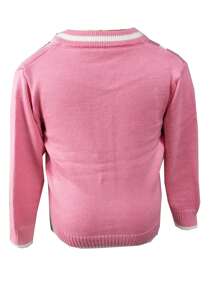 Baby Boy Rabbit & Letter Pattern Cardigan - Pink - View 2