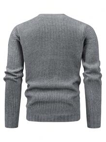 Manfinity Homme Nam Cardigans Túi Nút phía trước màu trơn Giải trí - Nhiều màu - Xem 2