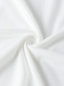 SHEIN LUNE Christmas Print Tee - White - View 6